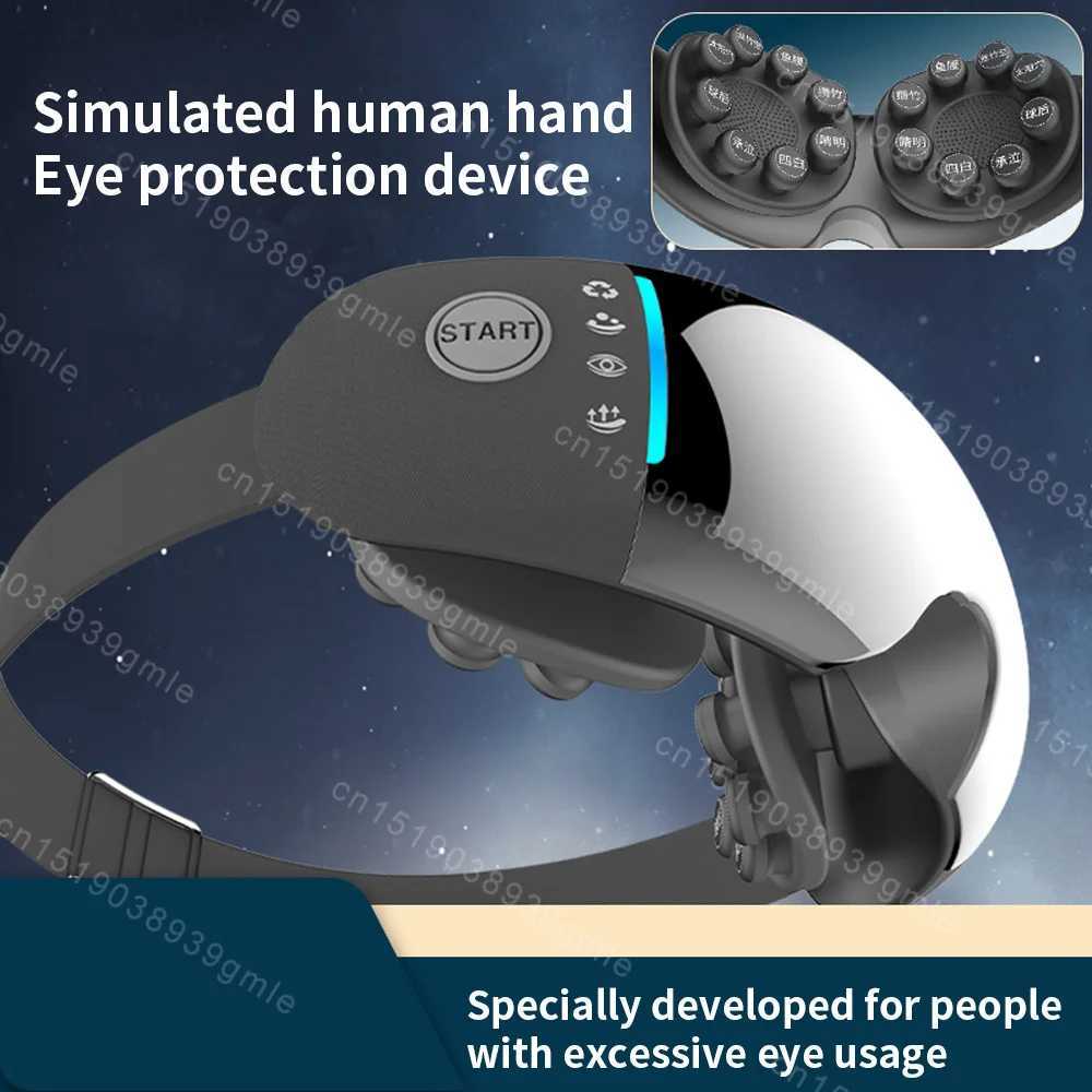 Electric Eye Massager Hot Compress Vibration Eye Massage Acupressure Kneading Eye Protection Device Fatigue Relief Dark Circle W241213