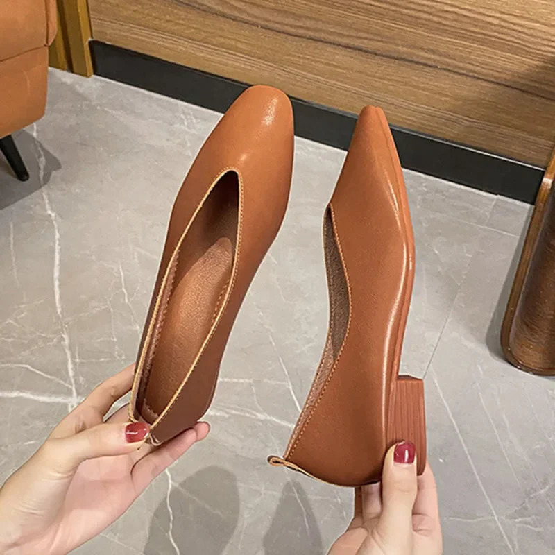 Womens Spring Casual Square Toe Low Bottom Lolita Apartment Ballet Dancer Red Elegant French Retro Buckle Mary Jens 241213