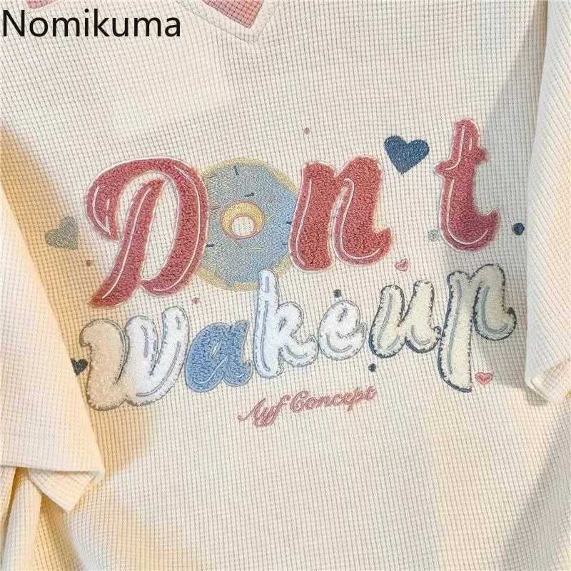 Women's Two Piece Pants Fashion Summer Two Piece Sets Womens Clothing Embroidery Letter Tshirts Tops Casual Shorts Outfits Preppy Style Loose Y2k