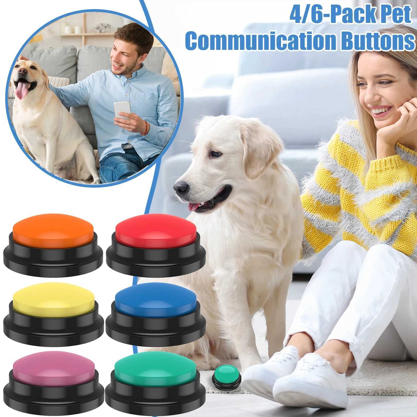 Voice Recording Button Pet Toy Dog Button Communication Pet Training Buzzer Recordable Talking Button Smart Toys X241213