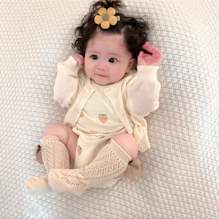 Newborn Short-Sleeved Thin Cardigan and Childhood Summer Shorts - Spring & Summer Wear 80