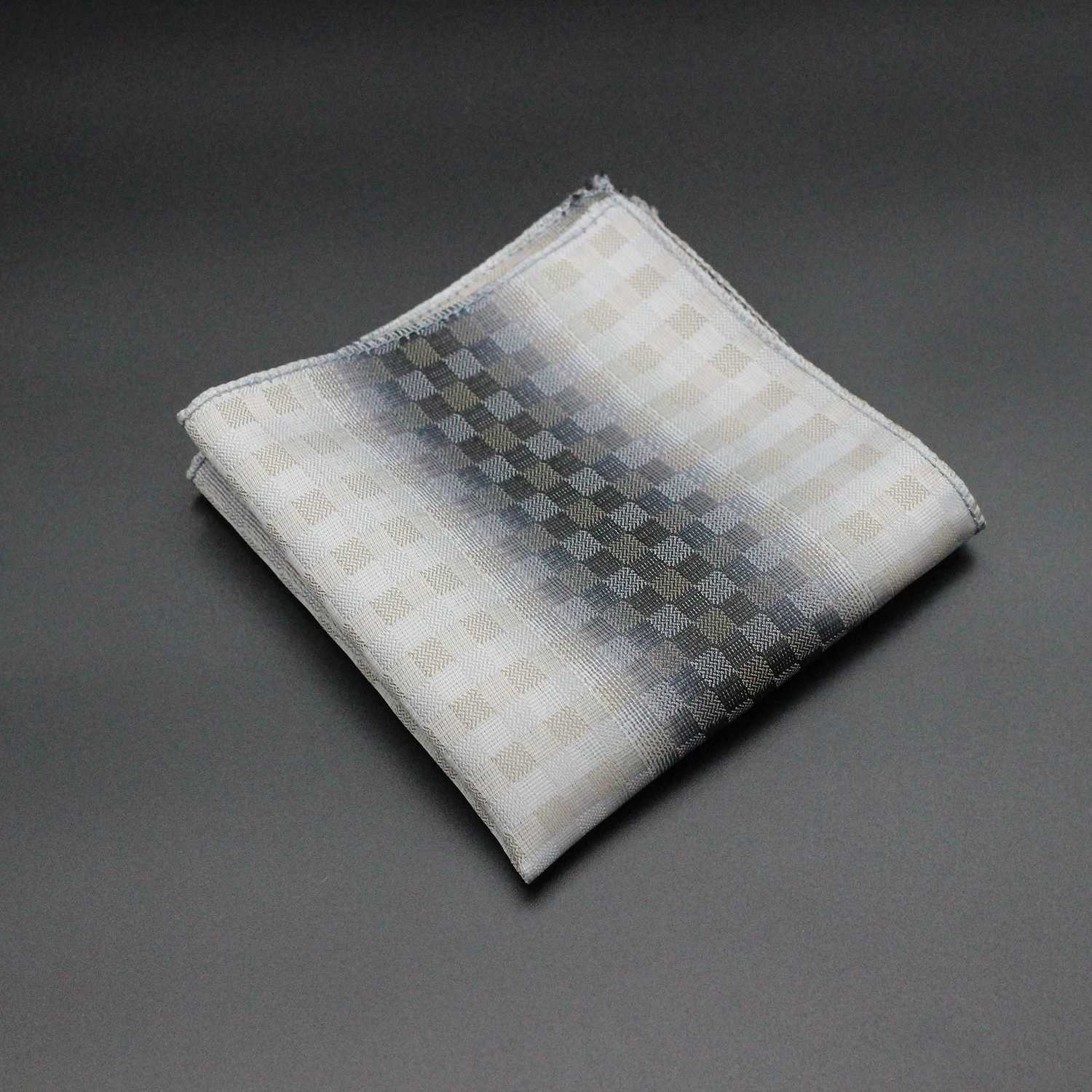 Fashion Set Pocket Square Mens Business Chest Towel Hanky Gentleman Stripe Hanky Classic Set Napkin Mens Handle W241213