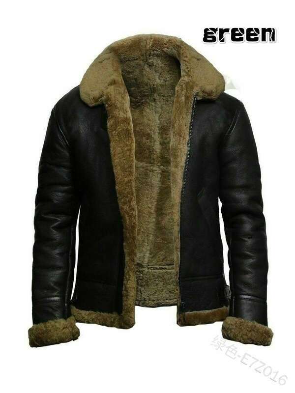 Autumn And Winter Men's Synthetic Fur Integrated Long Sleeved Coat, Fashionable Quality Classic