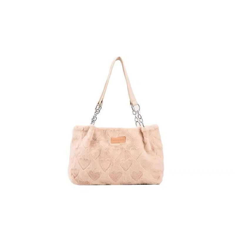 Advanced Love Plush Fury Large Capacity One Shoulder Tote Bag Autumn Winter Womens Bag Fashion New Style