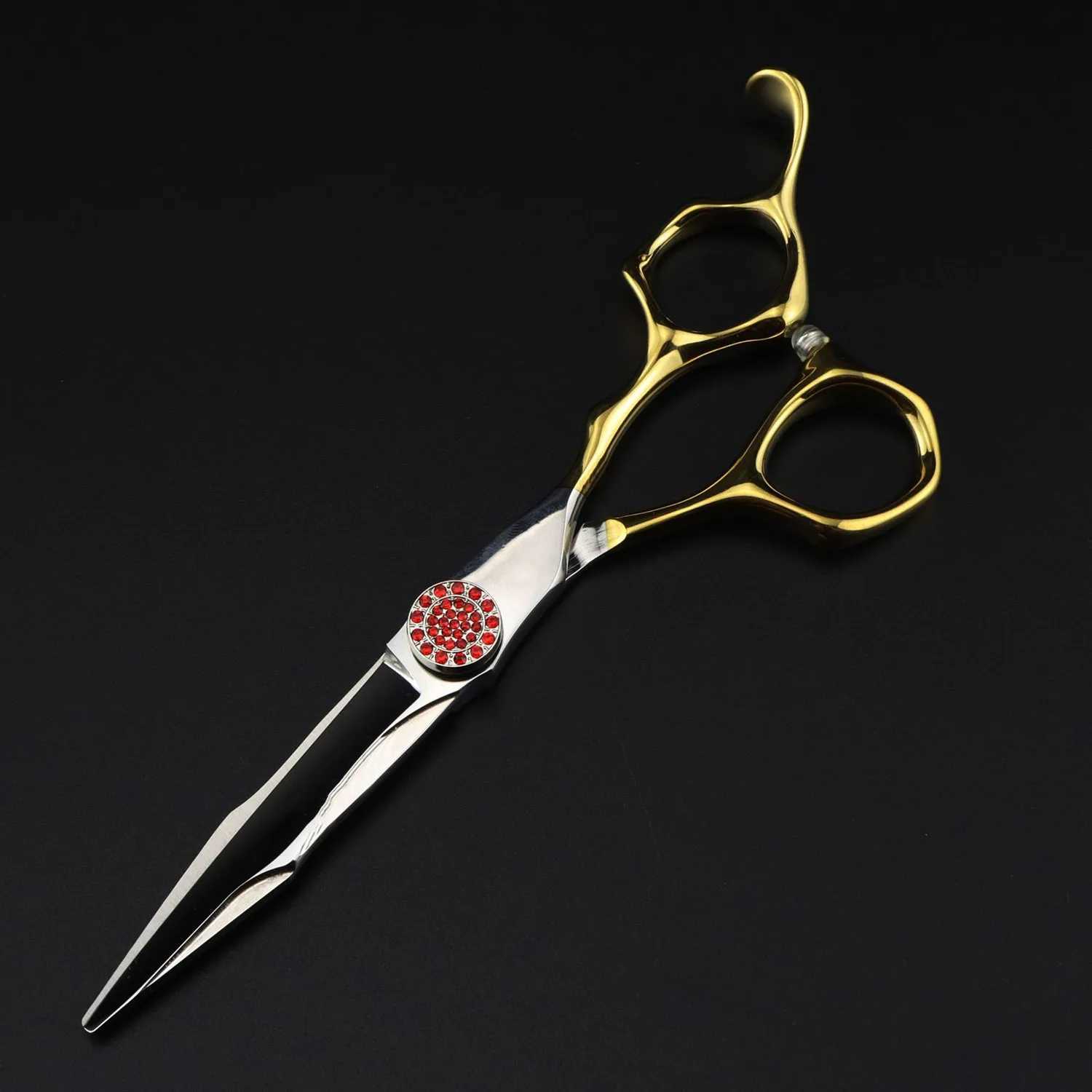 New Arrival Professional JP440C Steel 6-inch Ruby Golden Hair Clip Hair Clip Slim Barber Z241213