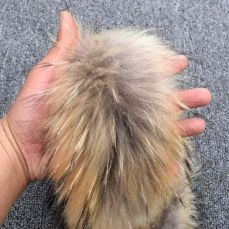 Scarves Wraps 2023 Real Raccoon Fur Collar 11cm Width Women Men Kids Children Boys Girls Fur Scarf Jackets Hooded Trim No Lining Natural Fur H241213