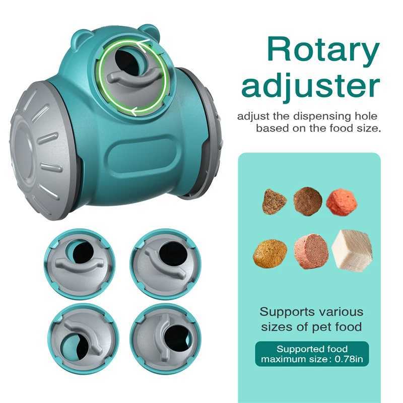 Dog Slow Feeder Toys Interactive Puzzle Durable Dog Food Dispenser Mental Treat Stimulation Chase Rolling Puppy Toy Pet Supplies X241213