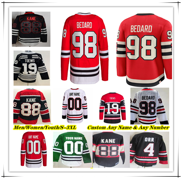 Connor Bedard ICE Hockey Jersey Ryan Donato Teuvo Teravainen Taylor Hall Alex Vlasic Tyler Bertuzzi Nick Foligno Connor Murphy Seth Jones Pat Maroon Jonathan Toews