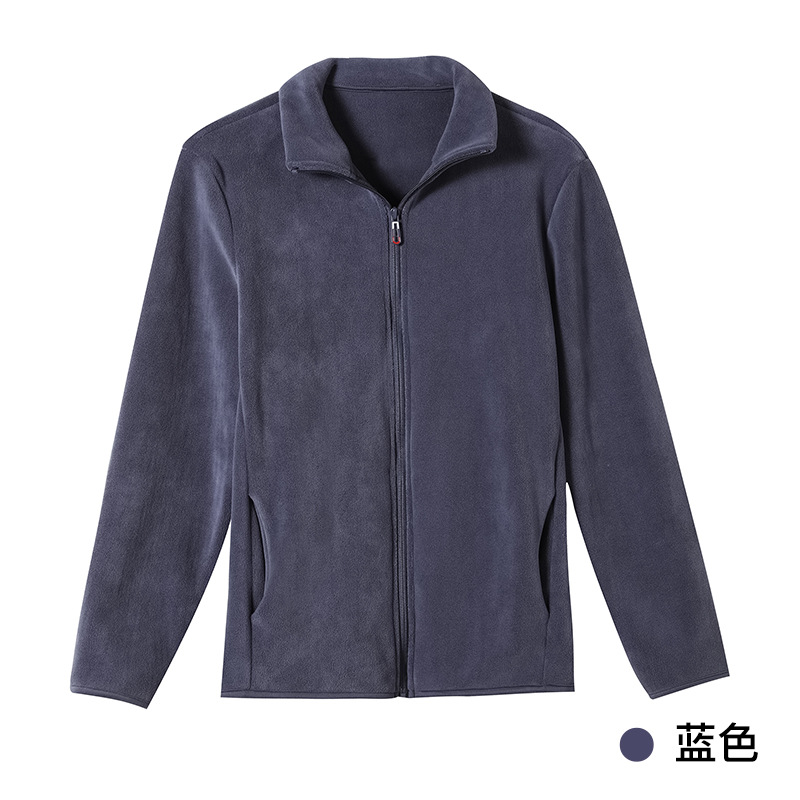 M12123 Double-sided polar fleece jacket fleece jacket plus velvet thickened winter sweatshirt
