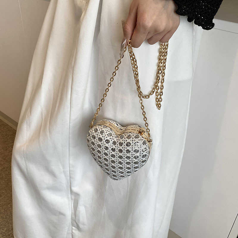 Fairy handbag summer new Fashion diamond studded western shoulder bag crossbody love dinner bag