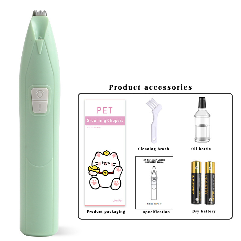 Paw Trimmer for Grooming, Cordless Electric Small Pet Grooming Clippers Hair Trimmer for Dogs Cats, Low Noise for Trimming Pet's