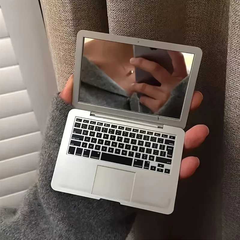 Hot Sale 1X High Quality Portable Creative Mirror Mini Makeup Mirror For Apple Notebook Macbook Air Apple ComputerXJ241213