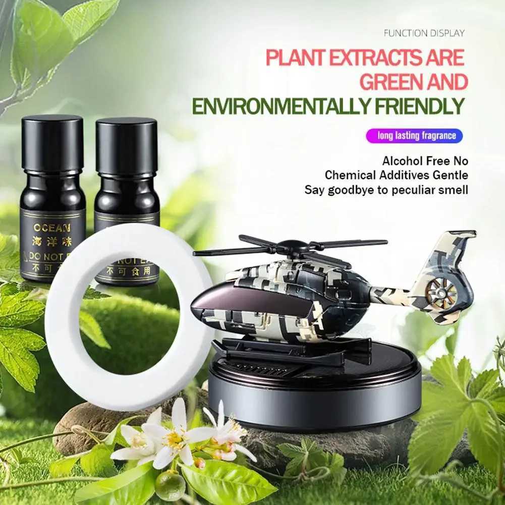 Car Fragrance Solar Car Air ener Auto Rotating Dashboard Fragrance Camouflage Heliter Essential Oil Diffuser DecorationXJ241213