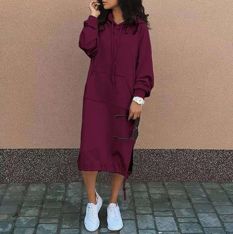 European And American Style Plus Size Long With Hoodie In Stock, Fashionable Quality, Classic