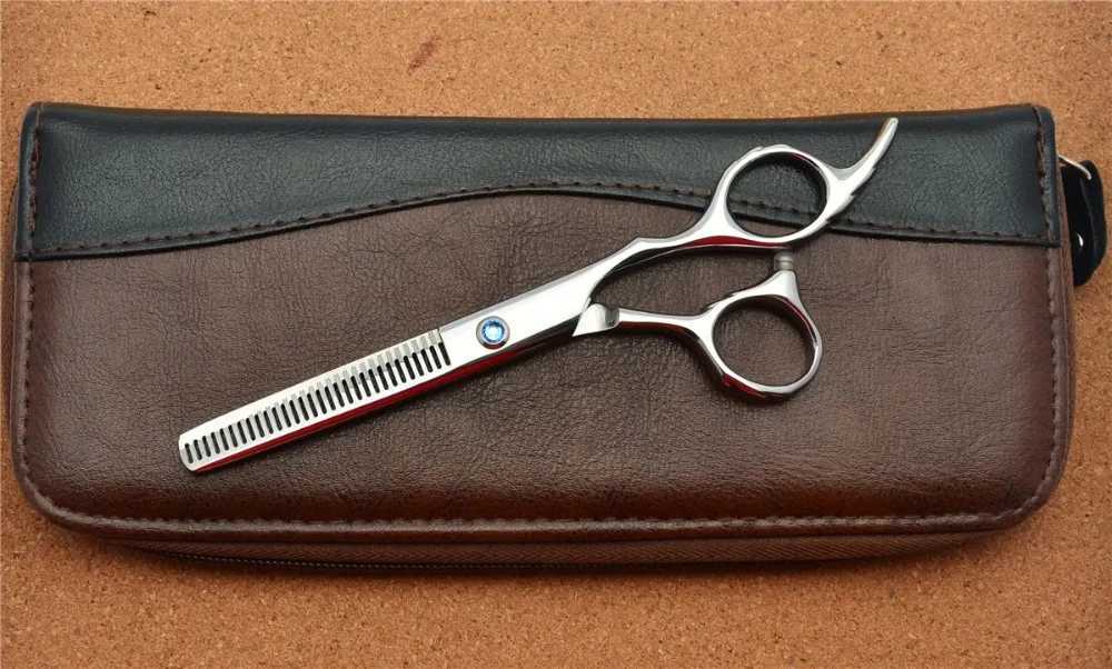 New Arrival 6.0 inch 198# professional hair clipper 440C 62HRC home and salon clipper double tooth thin hair clipper Z241213