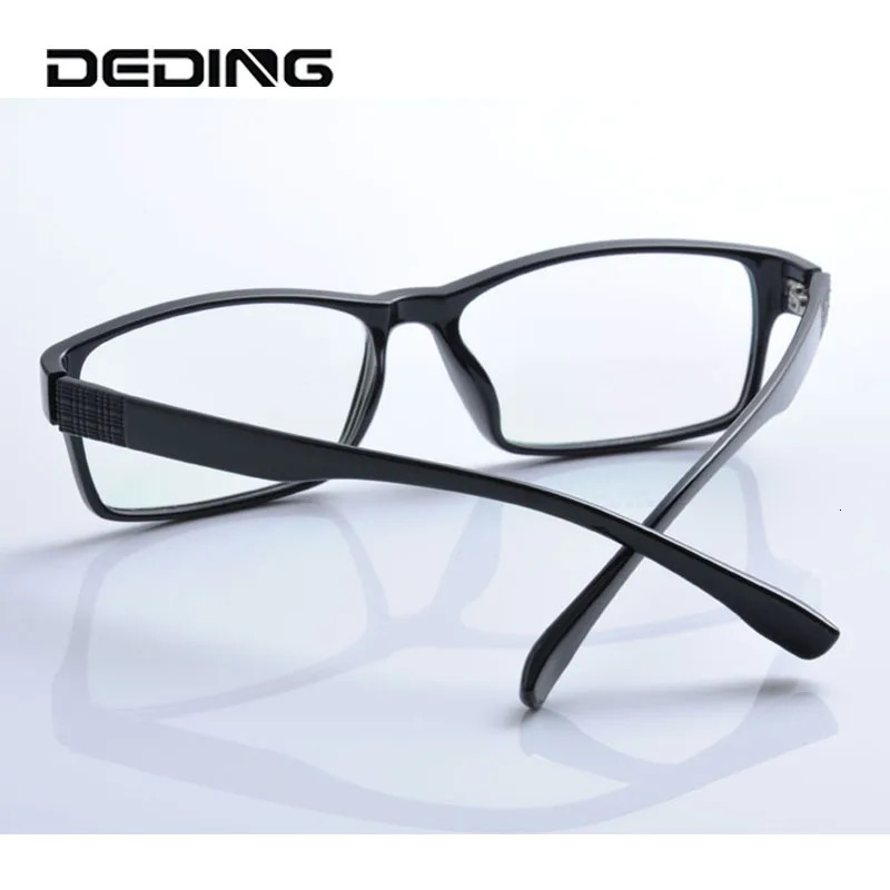 DeDing Men Super Large Wide Oversized Full Frame Rectangular Clear Lens Glasses Size6018148mm anteojos de hombres DD1100 241213