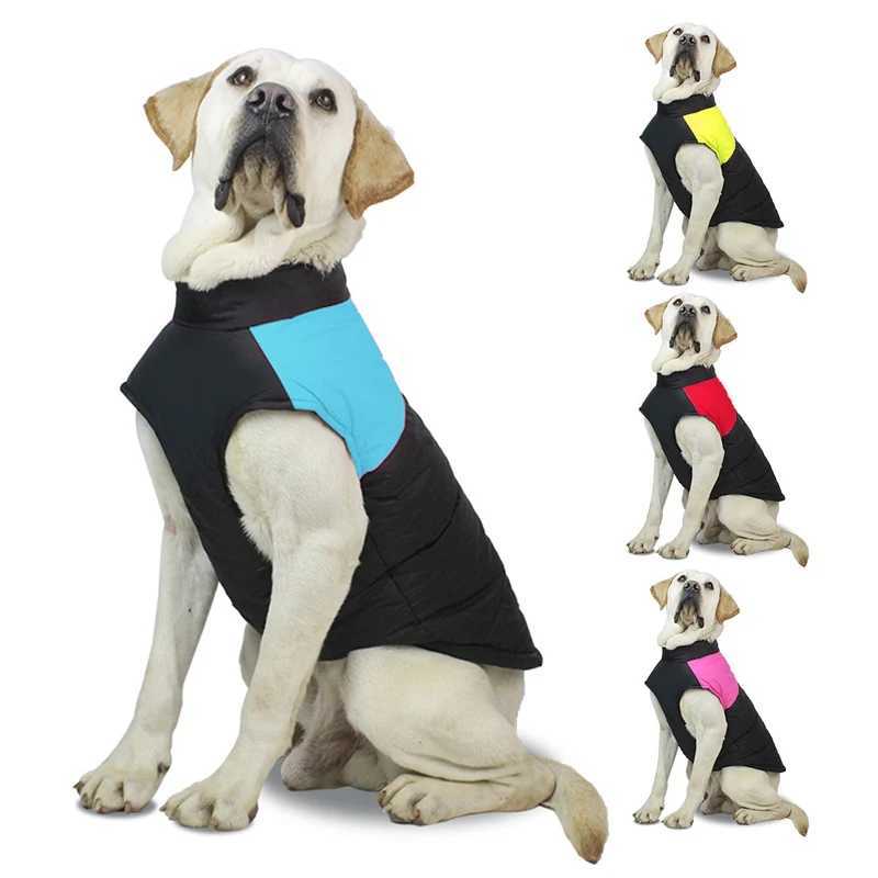 Pet waterproof large dog vest cat puppy ski jacket winter warm dog clothing waterproof pet vest zipper jacket Y241212