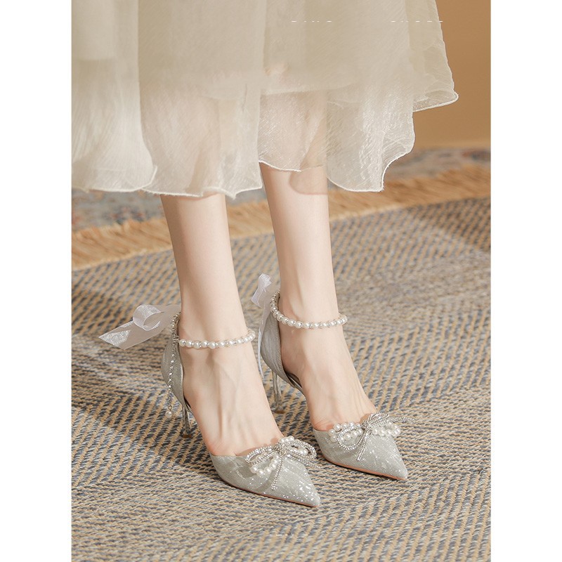 Retro Women Pumps Fashion Square Toe Work Shoes High Quality Female Slip On Shallow High Heel Elegant Women's High Shoes