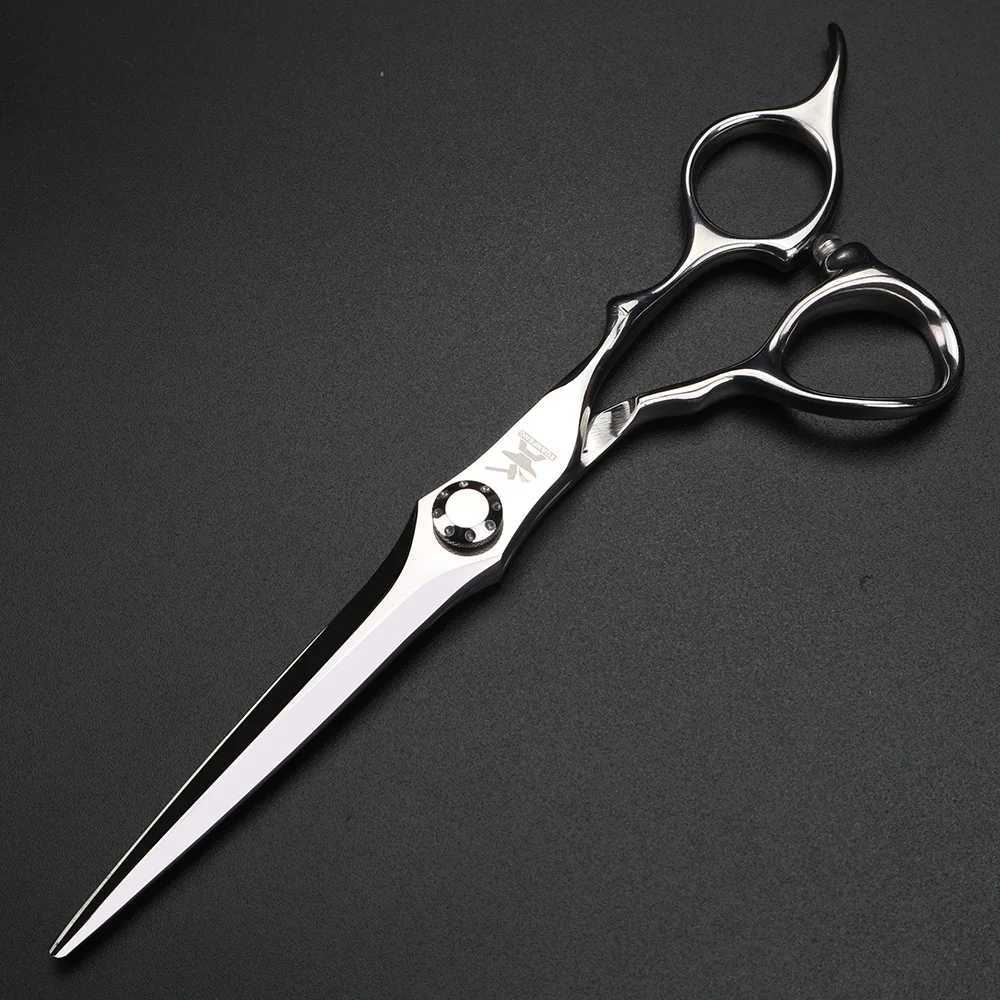 New Arrival XUANFENG Silver Professional Hair Scissors 6.5 440C Steel Barber Cutting Scissors and thinning Scissors Suitable for Barber Z241213