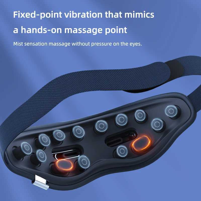 Intelligent eye massager can be charged with electric heat. Eye massage equipment reduces vibration and improves sleep by reducing eye tension W241213