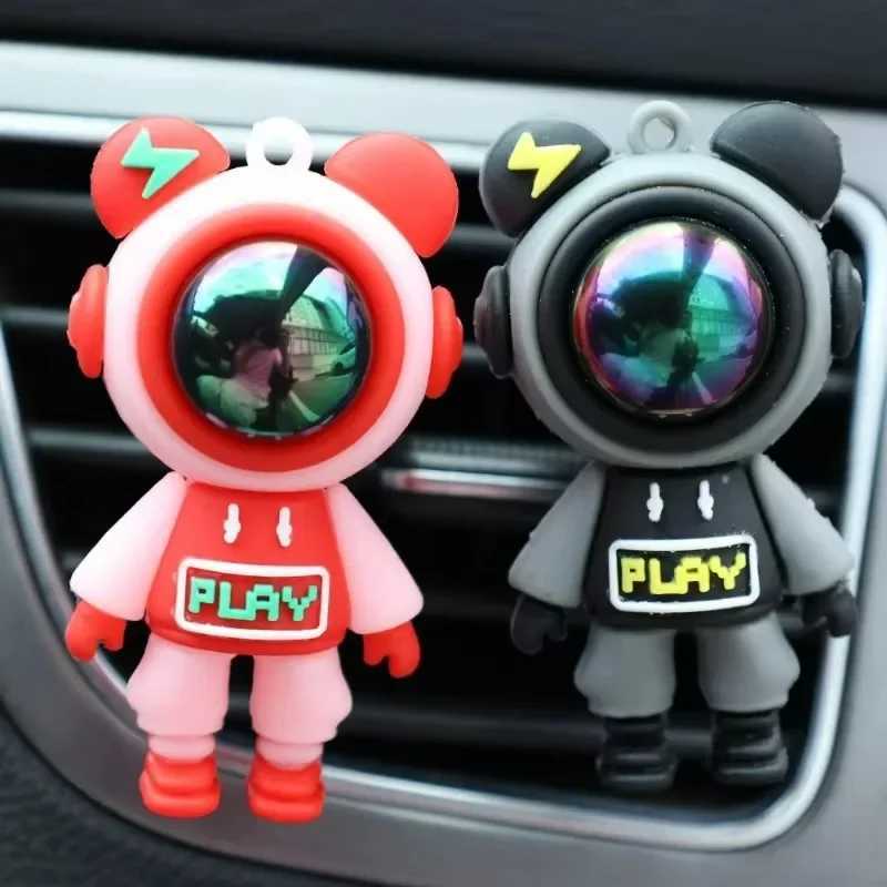 Lightning Bear Car Perfume Clip Air Conditioning Vent Aroma Clip Aroma Diffuser Spaceman Car Interior Decor AccessoriesXJ241213