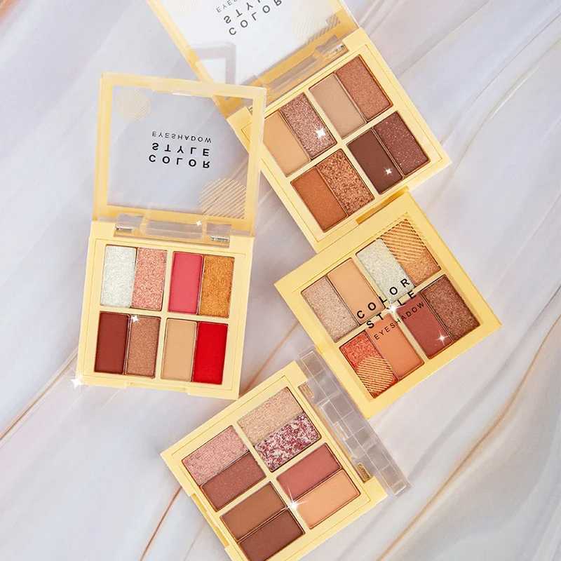 8-color eye shadow palette matte natural luster lasting stain free eye shadow glitter waterproof matte nude cosmetics W241213
