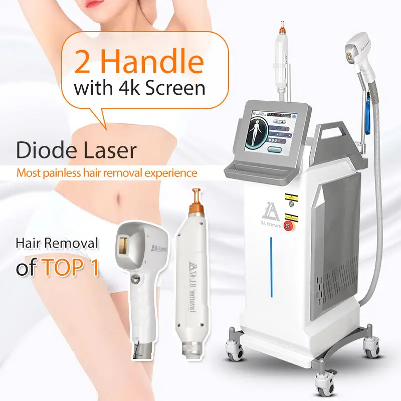 High Power 808 755 1064 Diode Laser Ice Point Painless Hair Removal Skin Rejuvenation Picosecond Laser Pigment Treatment No Risk Fast Tattoo Removal I