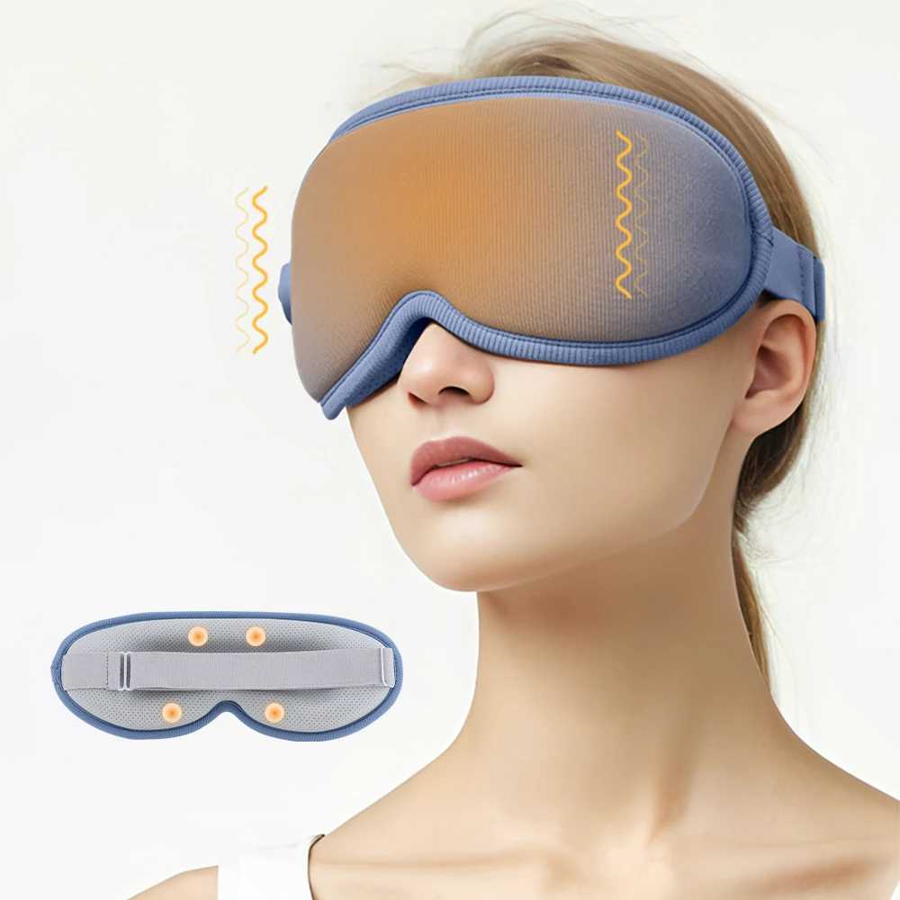 3D eye shadow massager 5 vibration level 3 temperature heating sleep facial mask for Office Travel to reduce dark circles eye shadow W241213