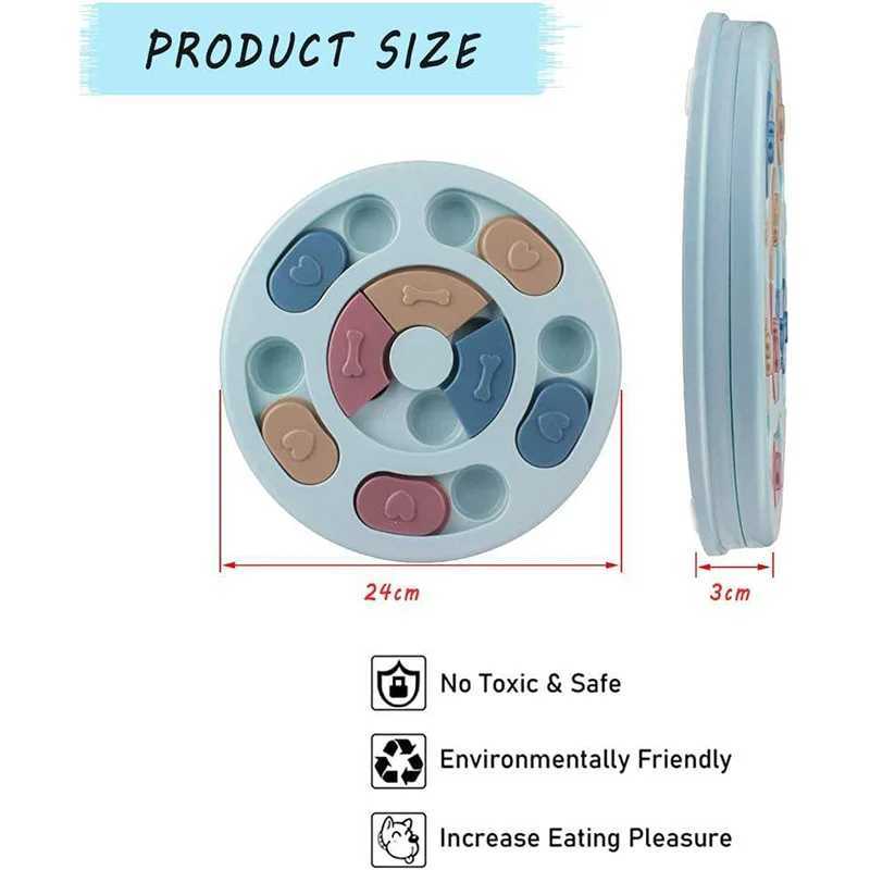 Dog Puzzle Slow Feeding Toy Puppy Treatment Dispenser Slow Feeding Bowl Dog Training Toy Dog Brain Game and Anti Slip Improvement IQ Toy X241213