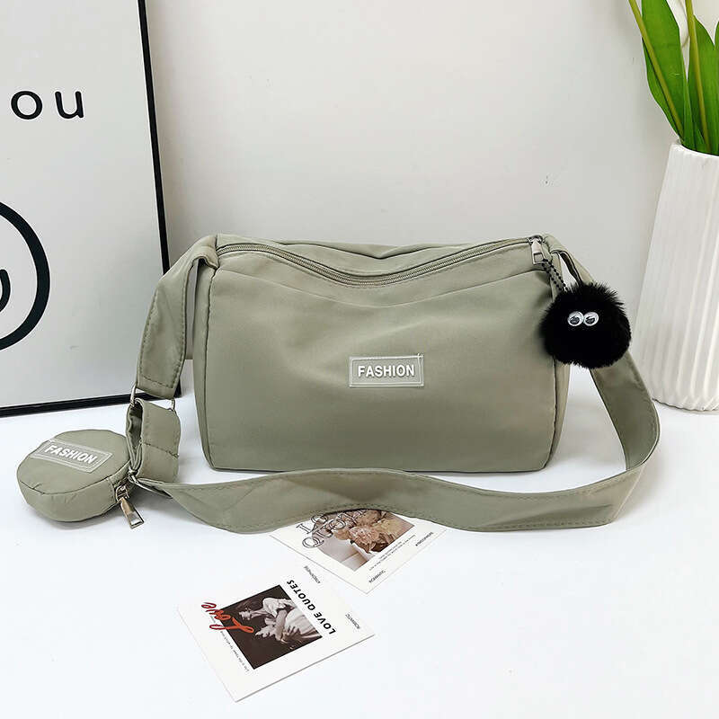 New Crossbody Student Class Women's Instagram Japanese Style, Large Capacity, Solid Color, Mother And Child Bag, Shoulder Bag