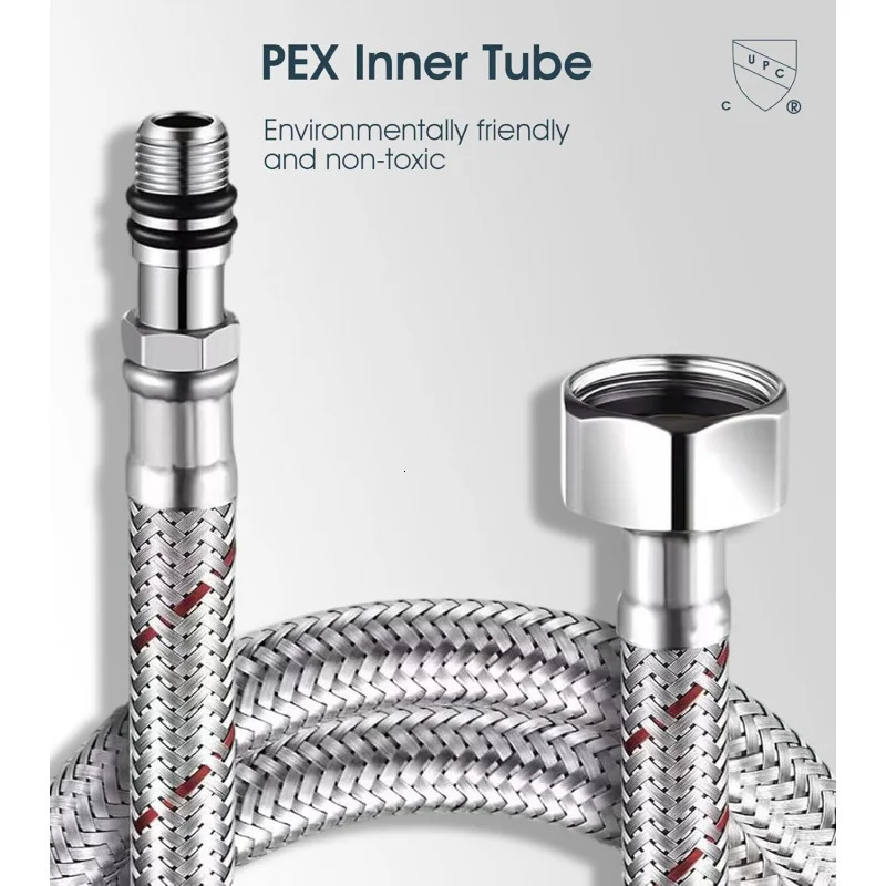 Waterfall chrome vanity sink faucet solid brass single handle bathroom basin with popup drying supply line 241211