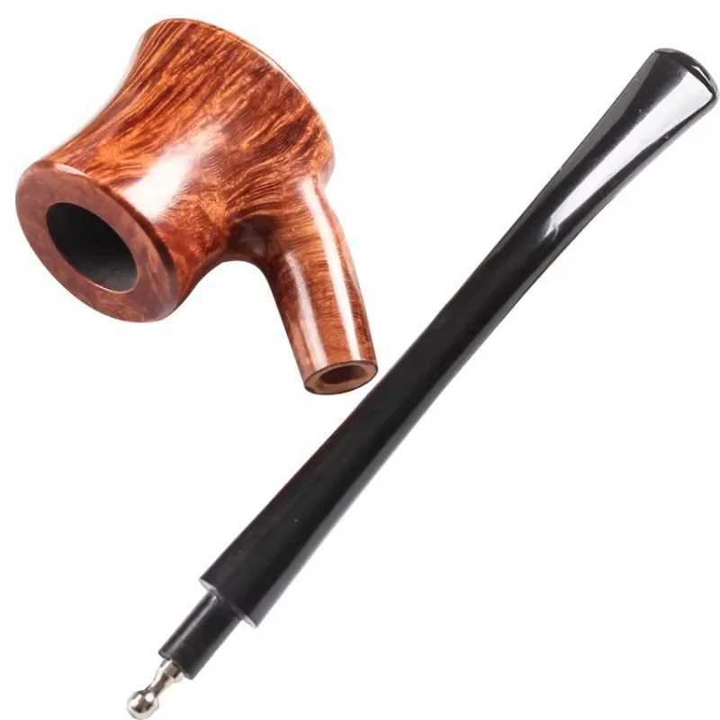 Long Briar Pipe Multi Choice Straight Smoking Pipe Best Briar Wood Pipe 3mm Filter Smoking Pipe Set Pipes for SmokingXJ241212