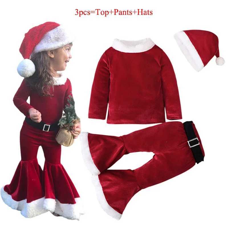 Childrens Santa Claus set Christmas clothing for boys and girls New Years childrens clothing set W241213