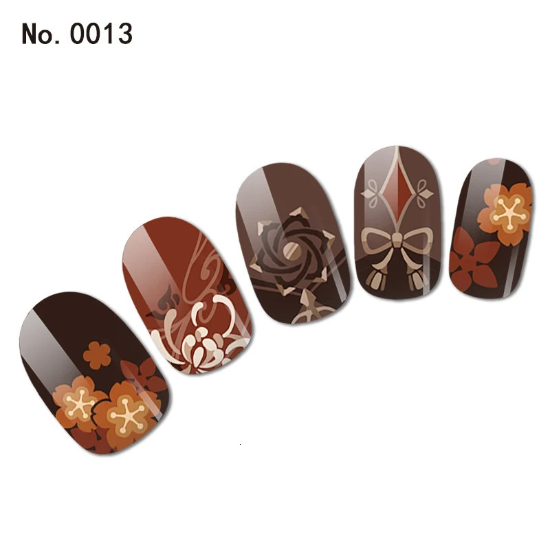 Genshin Impact Merch Xiao Yae Miko Beelzebul Ayato Nail Stickers Merch Uv LED Lamp Nail Stickers Accessories 241205