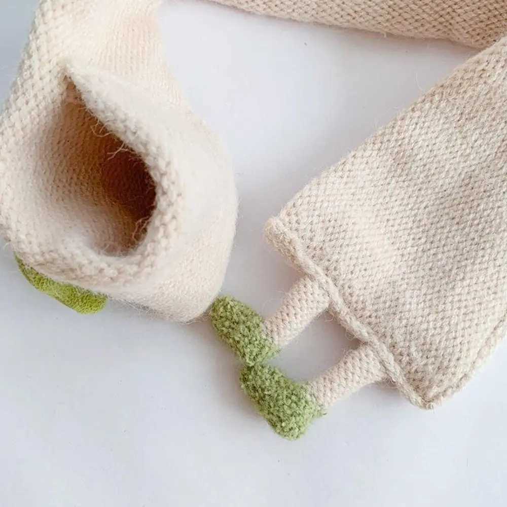 Scarves Wraps Winter Baby Neck Guards Scarves Cartoon Clouds Childrens Scarf Boys Girls Knit Wool Thick Warm Collar Shawl H241213