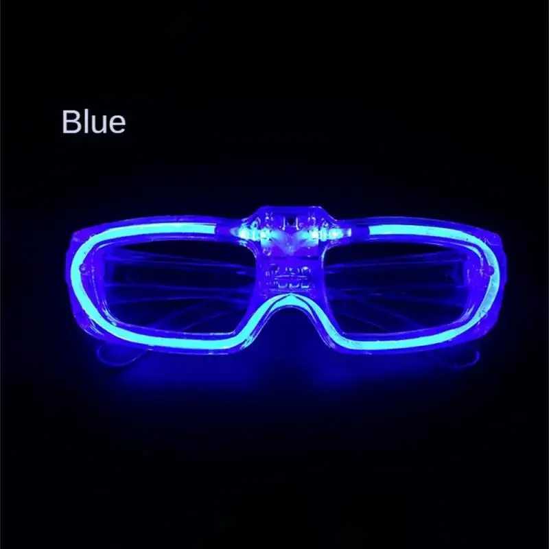 Sunglasses 10Pcs Led Neon Party Glasses Light Up Sunglasses Glow in the Dark Glasses for Kids Adults Christmas Gift Party Supplies H241213