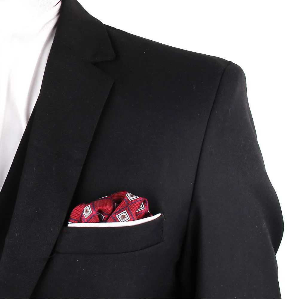 New Floral Pocket Square For Men Paisley Chest Towel Wedding scarf Gentlemen Hankies Mens Handkerchief Jacquard Pocket Towel W241213