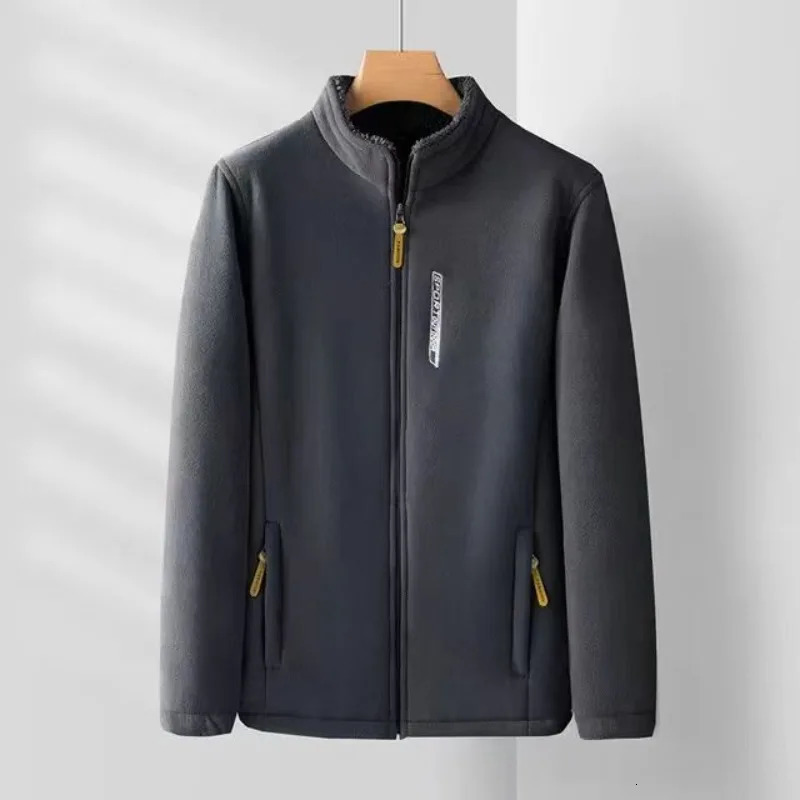 Knock Winter Trendy Casual Style Warm Fleece Jackets for Men High Quality Cotton Liner Outwear Coat Clothing 241213