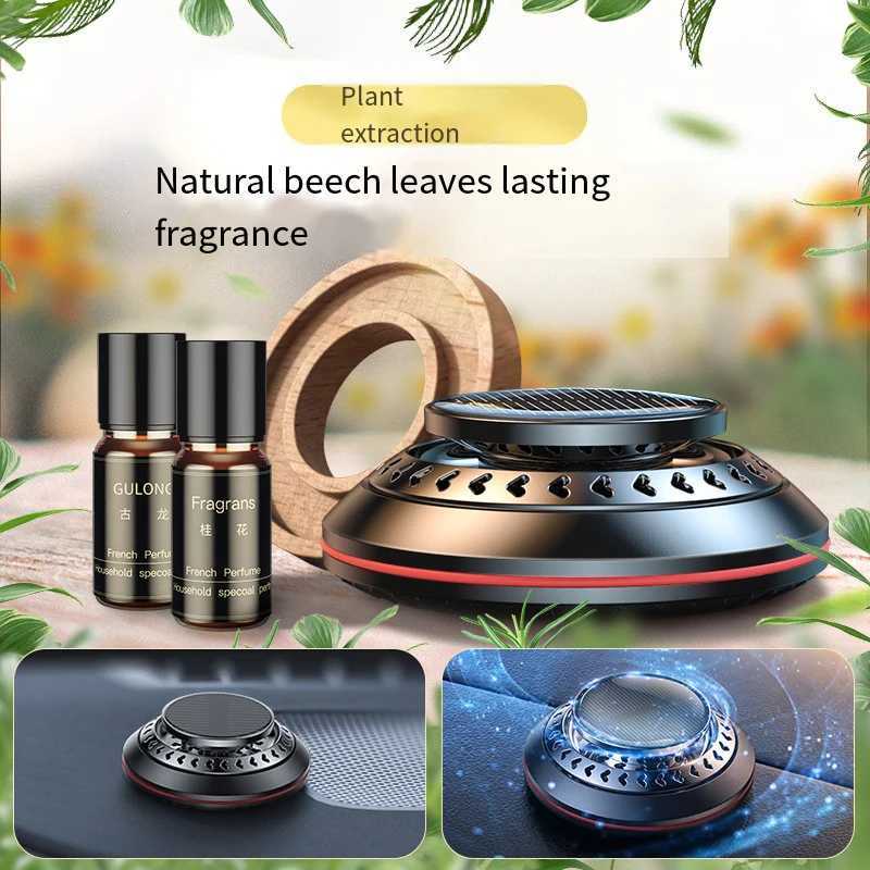Vehicle Air ener Odor Removal Solar Rotating Car Aroma Diffuser for Essential Oils Dashboard Ornaments Interior AccessoriesXJ241213