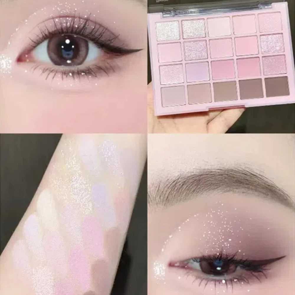 20 color Korean low saturation eye shadow palette purple matte pearl durable waterproof glitter eye shadow eye shadow makeup W241213