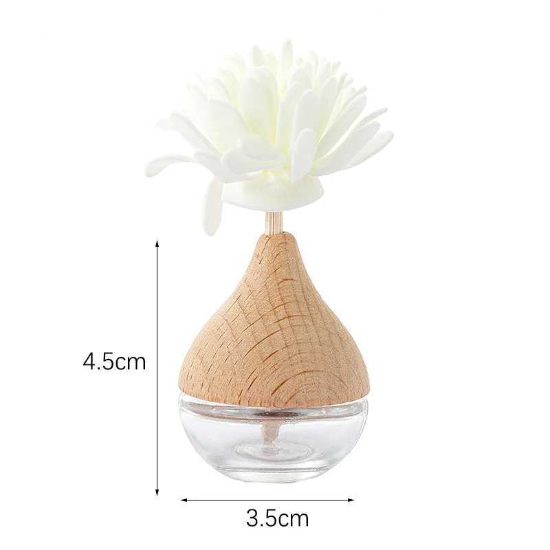 Teardrop Car Perfume Glass Bottle Air ener Clip Air Vent Empty Essential Oils Bottle Fragrance Diffuser Interior PendantXJ241213