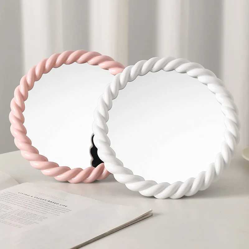Hand Mirror Makeup Mirrors Folding Standing Portable Beauty Hd Vanity Girls Women Men Shaving Cosmetic Bathroom SuppliesXJ241213