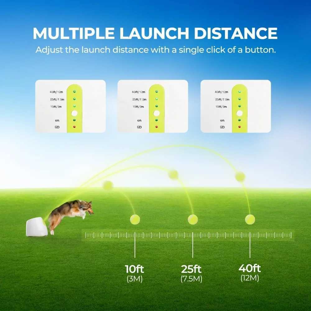 Automatic dog ball launcher interactive dog ball thrower psychological stimulation dog toy dog tennis machine X241213