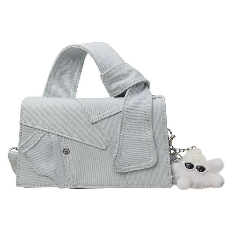 UR Simple Denim Small Square for Women 2023 New Style Trendy High end Versatile Fashion Single shoulder Women's Bag
