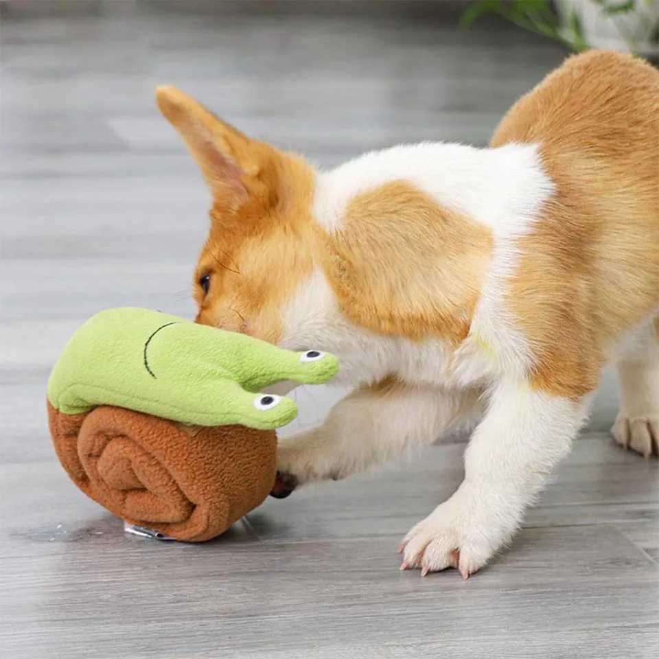 1PC dog toy IQ treatment sniffing training plush squeeze dog toy filling animal interactive food puzzle game feeder X241213