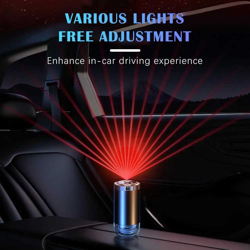 Car Aroma Diffuser With LED Starry Ambient Light 50ml Cologne Perfume Car Air ener Flavoring For Cars Fragrance DiffusersXJ241213