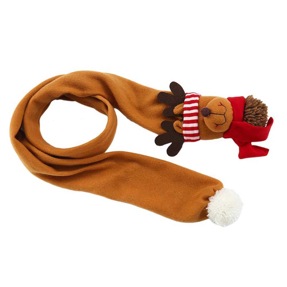 Scarves Wraps 1Pc Christmas Scarf with Cartoon Santa Claus Scarf Snowman Scarf Elk Scarf Winter Christmas Scarves Christmas Gift 2024 New H241213