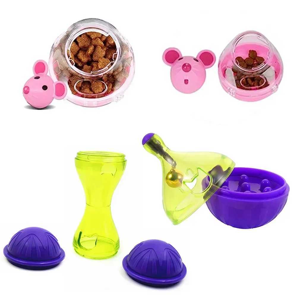 Cat toys interactive dogs cats mice food rollers cat toys food feeders puppy leaks food dispensers puzzle cats slow food ball toys X241213