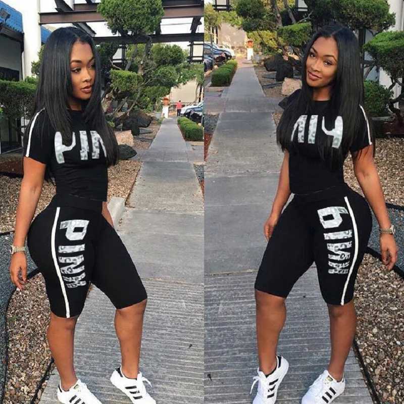 Women's Two Piece Pants Lettering Pattern Printed Sportswear with Stylish and Casual Suits Y2412132VSL