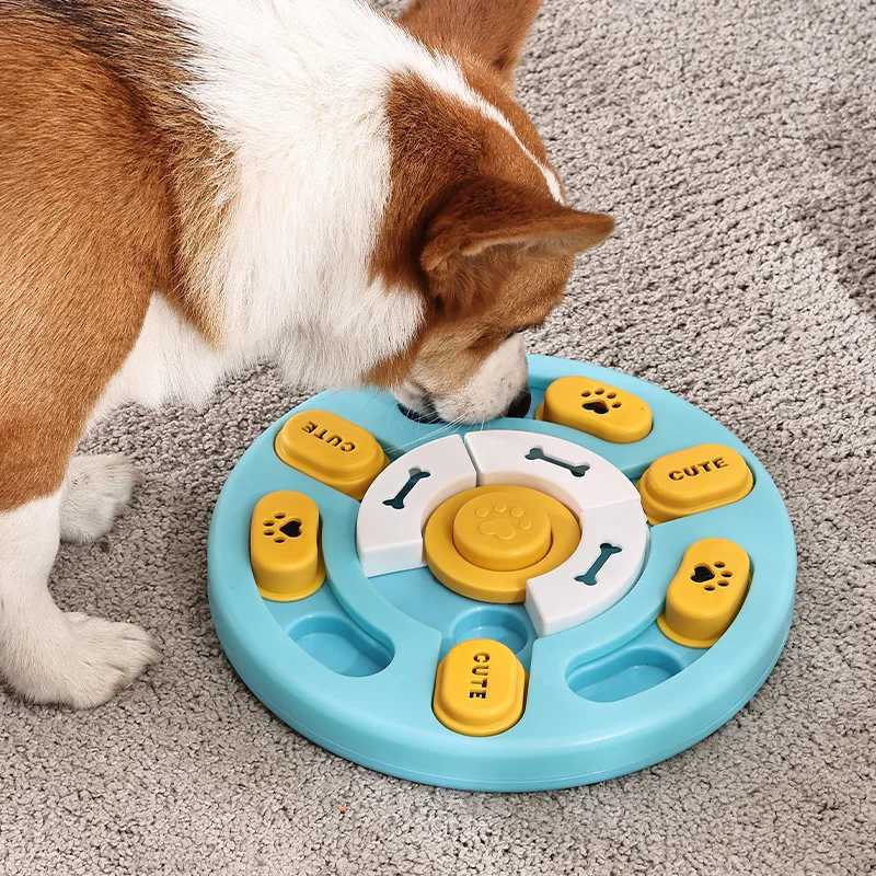 Dog Sniffing Puzzle Toy Pet Slowly Eating Food Tray Distribution Feeding Machine Training Game Cat and Dog Intelligent Toy X241213